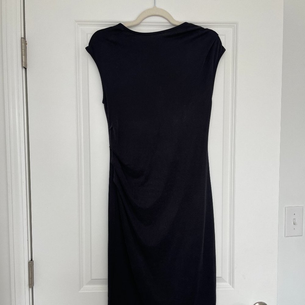 Black Asymmetrical Cinched Topshop Dress
